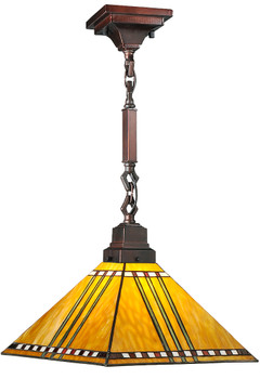 Meyda 13"sq Prairie Corn Pendant.609 - 49156