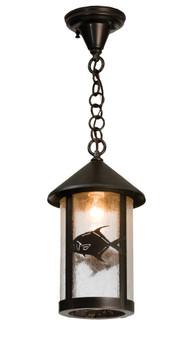 Meyda 8"w Permit Fish Fulton Hanging Lantern Pendant - 50119