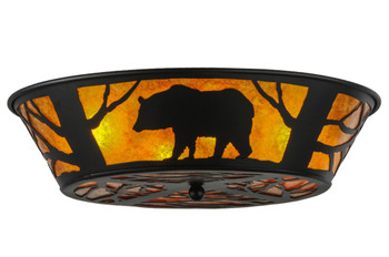 Meyda 22.5"w Bear On The Loose Flushmount - 66209