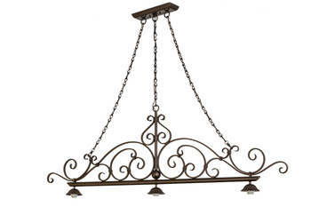 Meyda 67.5"l Georgia Scroll 3 Lt Island Pendant Hardware - 68210