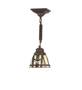 Meyda 5"sq Prairie Wheat Mini Pendant - 71618