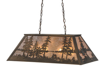 Meyda 33"l Tall Pines Oblong Pendant - 72132