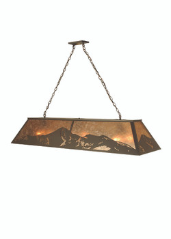 Meyda 60"l Mountain Range Oblong Pendant - 72323