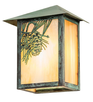 Meyda 6.5"w Seneca Winter Pine Wall Sconce - 73551