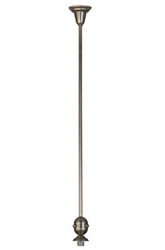 Meyda 5"w Revival Brushed Nickel Deco Ball Pendant Hardware - 74258