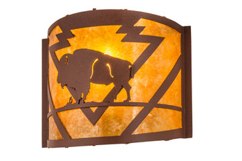 Meyda 12"w Buffalo Arrowhead Wall Sconce - 81571