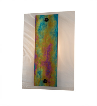 Meyda 9"w Metro Aurora Borealis Wall Sconce - 82491