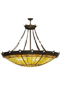 Meyda 54"w Fleur-de-lite Inverted Pendant - 98958