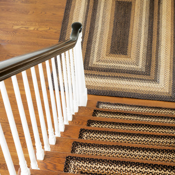 Homespice Decor Kilimanjaro Brown Braided Area Rugs