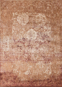 Loloi Anastasia Af-18 Copper / Ivory Power Loomed Area Rugs