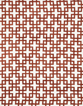 Loloi Charlotte Ct-04 Ivory / Rust Power Loomed Area Rugs