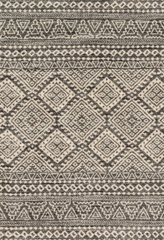 Loloi Emory Eb-08 Graphite / Ivory Power Loomed Area Rugs