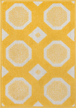 Loloi Terrace Htc07 Lemon / Ivory Power Loomed Area Rugs
