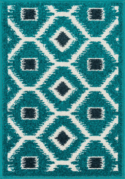 Loloi Terrace Htc08 Teal / Navy Power Loomed Area Rugs