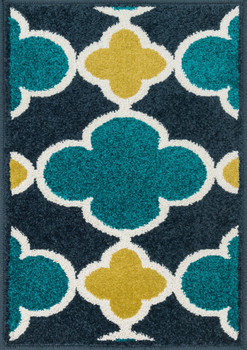 Loloi Terrace Htc19 Navy / Teal Power Loomed Area Rugs