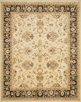 Loloi Majestic Mm-06 Ivory / Mocha Hand Knotted Area Rugs