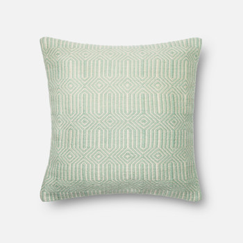 Loloi Pillows P0339 Aqua / Ivory