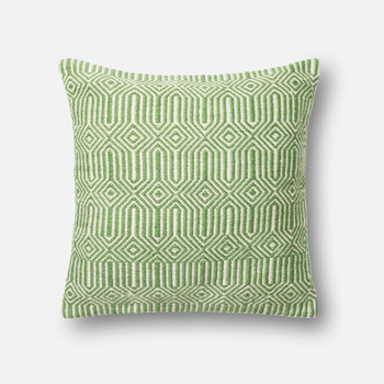 Loloi Pillows P0339 Green / Ivory