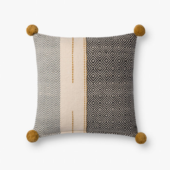 Loloi Pillows P0734 Black / Gold