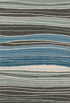 Loloi Panache Pc-13 Grey / Blue Hooked Area Rugs