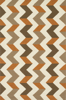 Loloi Palm Springs Pm-03 Brown / Orange Hooked Area Rugs