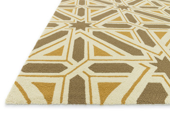 Loloi Palm Springs Pm-04 Taupe / Gold Hooked Area Rugs