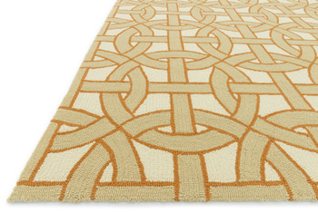 Loloi Palm Springs Pm-06 Beige / Orange Hooked Area Rugs