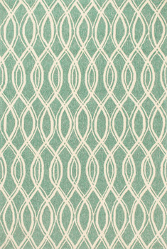 Loloi Venice Beach Vb-10 Turquoise / Ivory Hooked Area Rugs