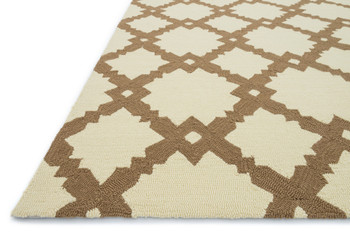 Loloi Venice Beach Vb-14 Ivory / Taupe Hooked Area Rugs