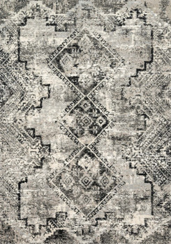 Loloi Viera Vr-10 Grey / Black Power Loomed Area Rugs