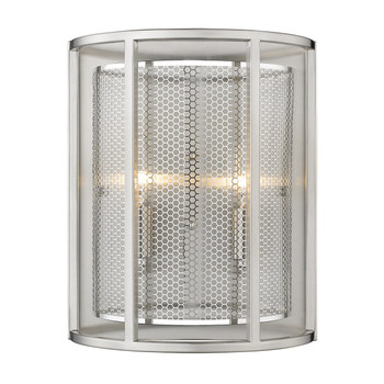 Eglo 2x60w Wall Light W/ Brushed Nickel Finish And Metal Shade - 202815A