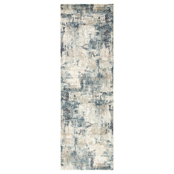 Jaipur Living Sisario CAI03 Abstract Blue Power Loomed Area Rugs