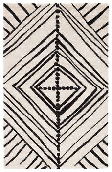 Jaipur Living Gemma ENK10 Abstract White Hand Tufted Area Rugs