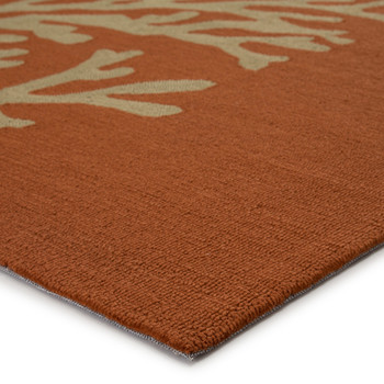 Jaipur Living Bough Out GD01 Floral Orange Hand Tufted Area Rugs