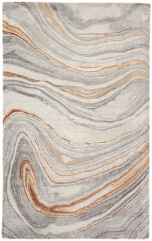 Jaipur Living Atha GES21 Abstract Copper Hand Tufted Area Rugs