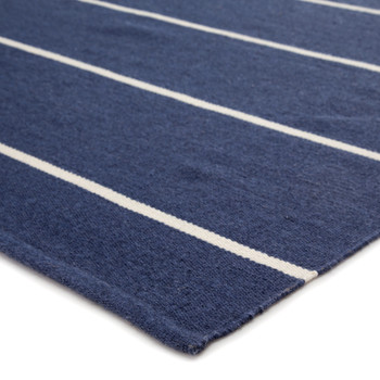 Jaipur Living Corbina LAN02 Stripes Dark Blue Handwoven Area Rugs