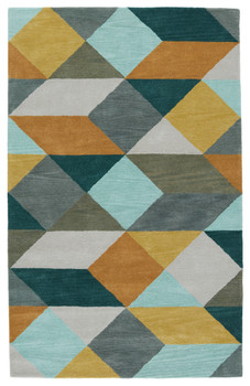 Jaipur Living Ojo LST16 Geometric Gold Hand Tufted Area Rugs