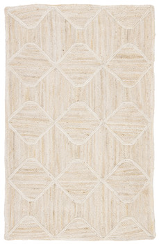 Jaipur Living Sisal Bow NAT41 Trellis Ivory Handwoven Area Rugs