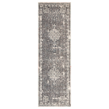 Jaipur Living Langley POL01 Medallion Gray Power Loomed Area Rugs