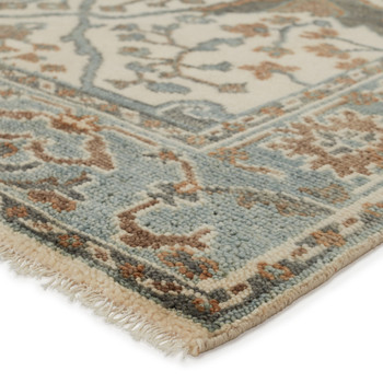 Jaipur Living Slayton SLN11 Floral Light Teal Hand Knotted Area Rugs