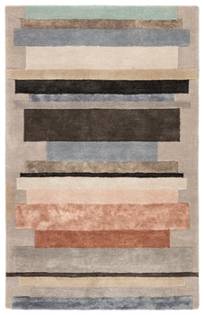 Jaipur Living Parallel SYN03 Geometric Gray Hand Tufted Area Rugs