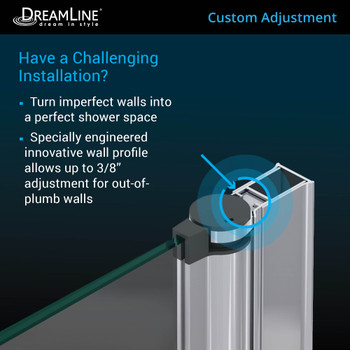 Dreamline Aqua Fold 32 In. D X 32 In. W X 74 3/4 In. H Frameless Bi-fold Shower Door And Slimline Shower Base Kit - DL-6529C