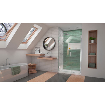 Dreamline Unidoor-ls 45-46 In. W X 72 In. H Frameless Hinged Shower Door With L-bar - SHDR-2045722