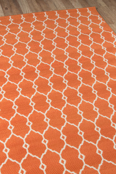 Momeni Baja BAJ-2 Orange Machine Made Area Rugs