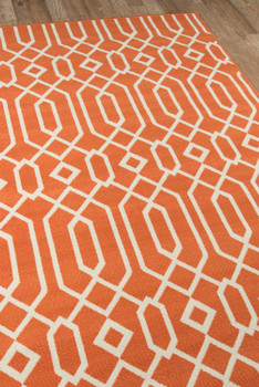 Momeni Baja BAJ-3 Orange Machine Made Area Rugs