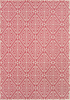 Momeni Baja BAJ-4 Red Machine Made Area Rugs