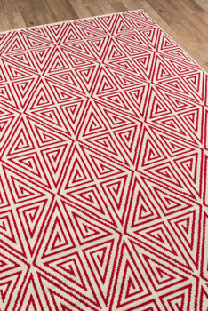 Momeni Baja BAJ-4 Red Machine Made Area Rugs