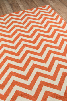 Momeni Baja BAJ-9 Orange Machine Made Area Rugs