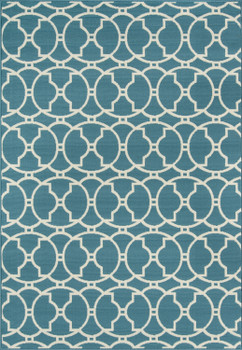 Momeni Baja BAJ11 Blue Machine Made Area Rugs