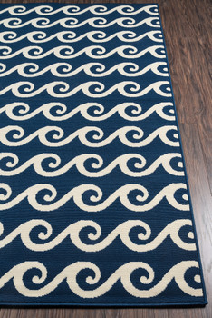 Momeni Baja BAJ14 Navy Machine Made Area Rugs